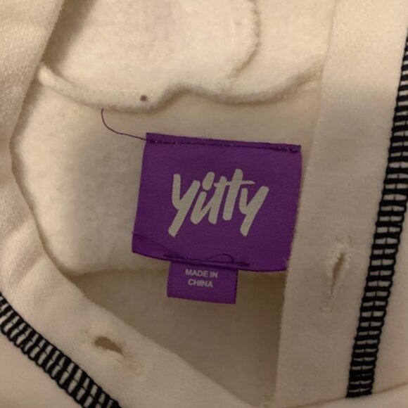 Yitty Women’s Major Label EP Hoodie Iconic Black Cream Off White 2X - Picture 3 of 3